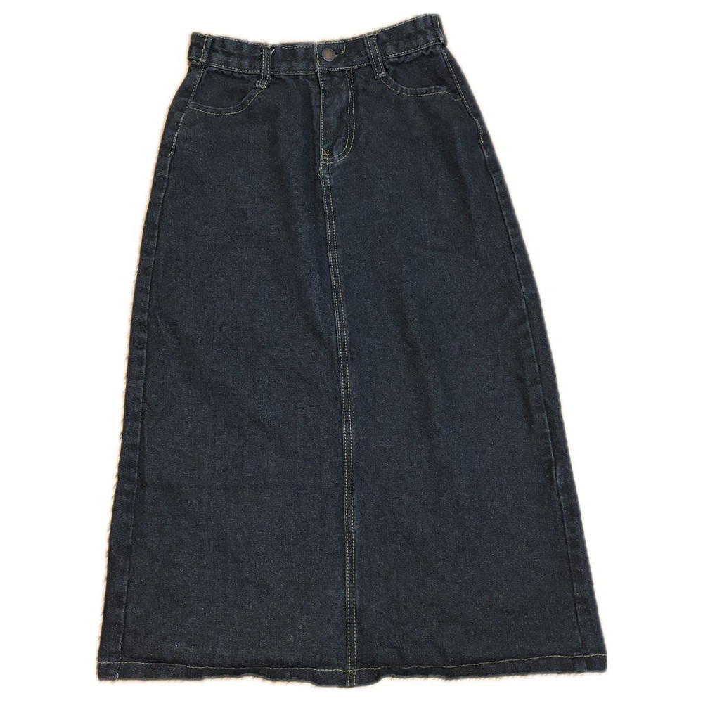 Dark Denim Maxi Skirt
